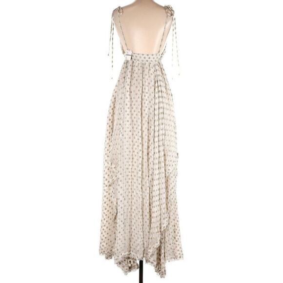 NWT Free People Metallic Dot Meredith Small Maxi Dress - Picture 5 of 6